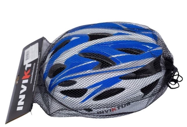 CAPACETE MTB ADULTO INVIKTUS C/REG. BRANCO/AZUL - 6609