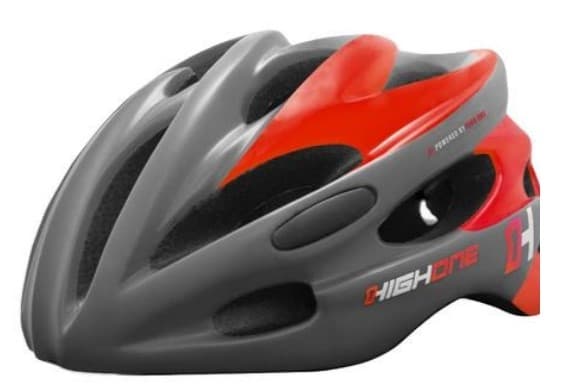 CAPACETE MTB ADULTO WIN HIGH ONE  G  CINZA/VERMEL -HOCAP0194