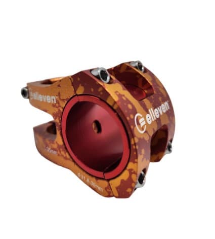SUPORTE GUIDÃO A-SET MTB 31,8 x 35mm CAMUFLADO VERMELHO/DOURADO - 15264