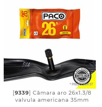 CAMARA 26 x 3/8 PACO BUTILICA V.AMERICANA 35mm - 9339