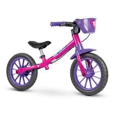 BICICLETA ARO 12 BALANCE ROSA/ROXO - 10939