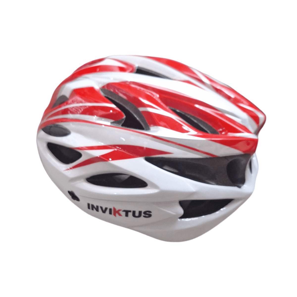 CAPACETE MTB ADULTO INVIKTUS C/REG. BRANCO/VERMELHO - 6608