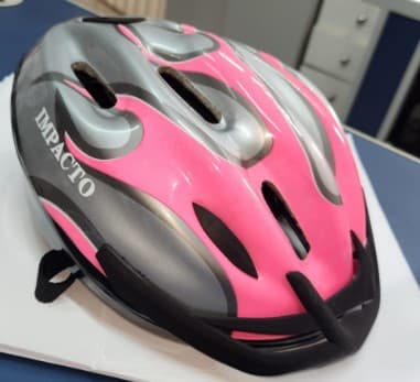 CAPACETE ADULTO IMPACTO FREE  rosa/cinza liso