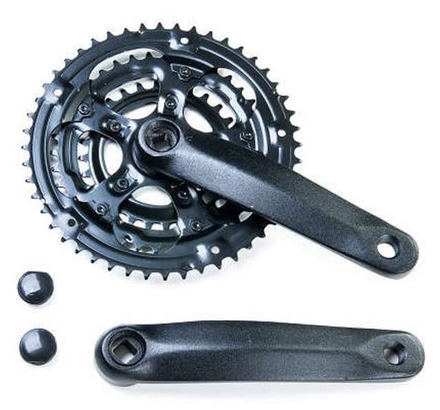 PEDIVELA ALUM. MTB 28/38/48  preto LONGHENG