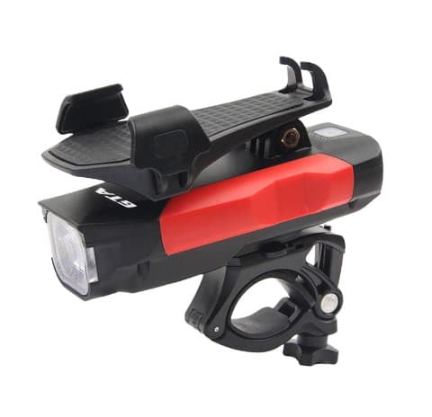 FAROL C/SUPORTE P/CELULAR / BUZINA / LED 550L USB RECARREGÁVEL - 9586