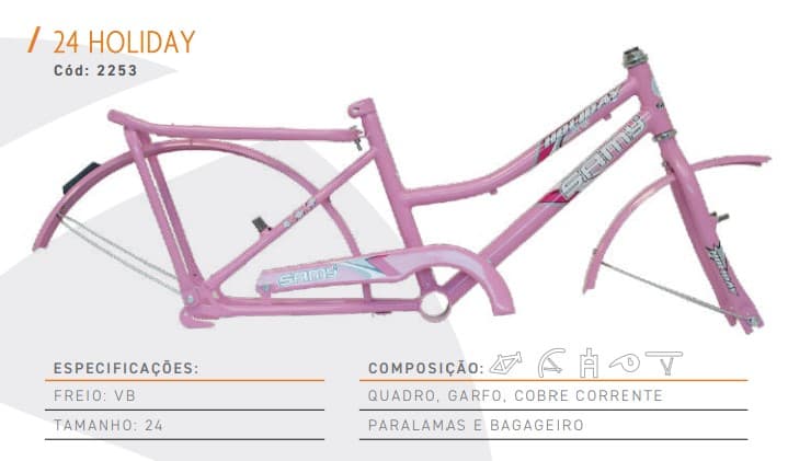 QUADRO 24 MONARK FEMININO SM VB HOLIDAY violeta - 2253