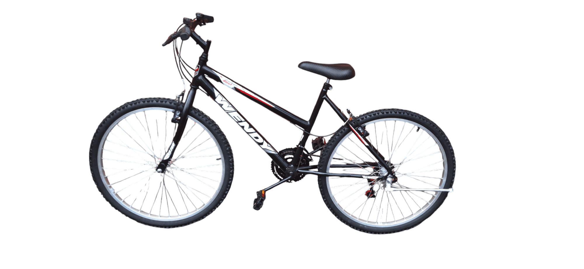 BICICLETA ARO 26 MTB FEM PRETA WB ARO COMUM CUBO AÇO RAIO GROSSO C/MARCHA