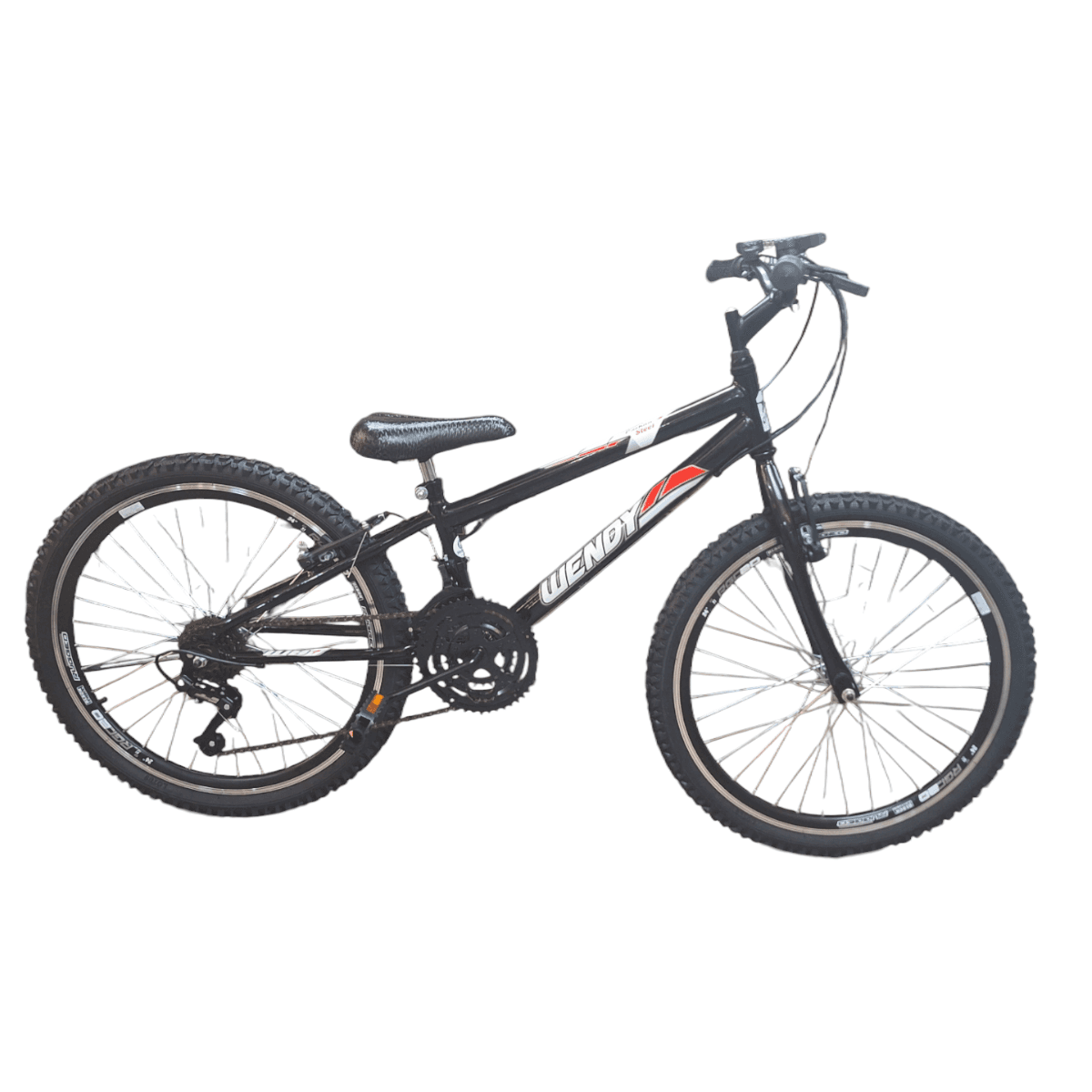 BICICLETA ARO 24 REBAIXADA PRETA WB ARO AERO CUBO AÇO RAIO GROSSO C/ 18 MARCHAS