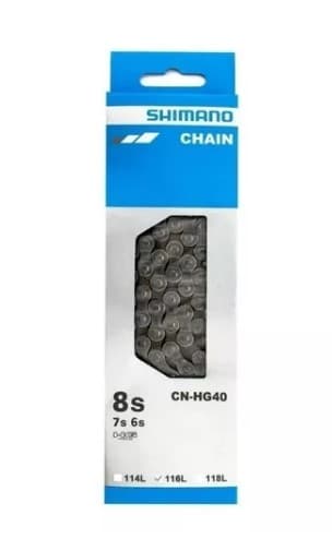 CORRENTE FINA 6/7/8v CN-HG40 116L SHIMANO - 1090050