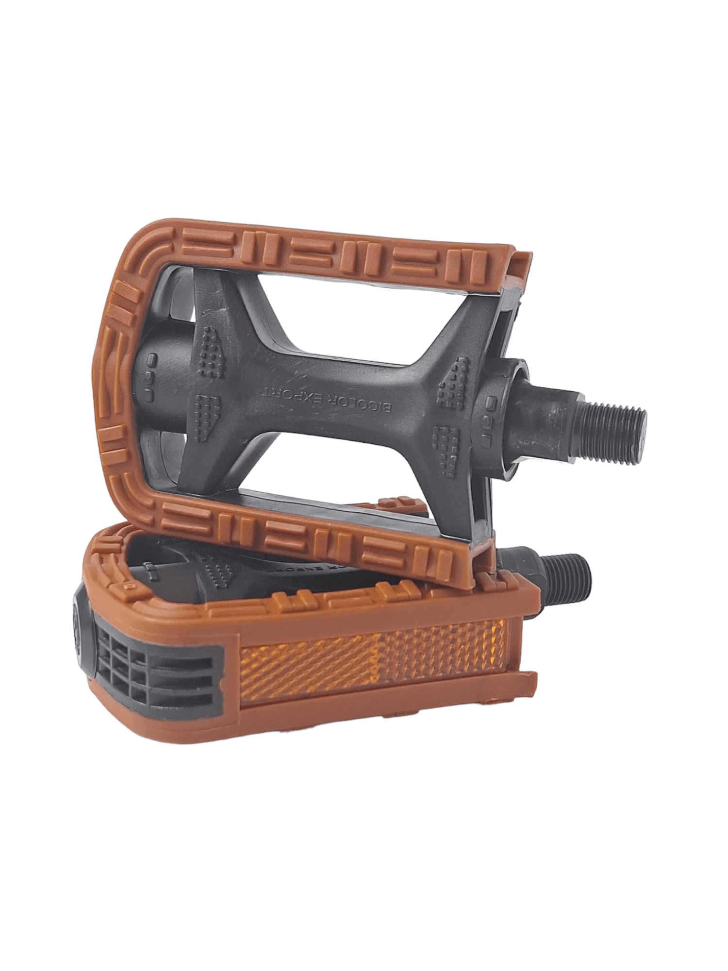 PEDAL MTB NYLON SUECO BICOLOR METALCICLO marron - 52601030