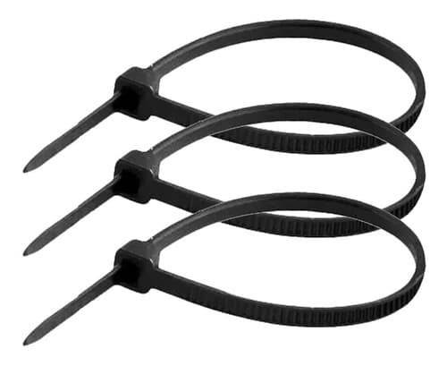 PRESILHA DE CABO 250mm  3,6mm WORKER PRETO C/100 unds - 149373