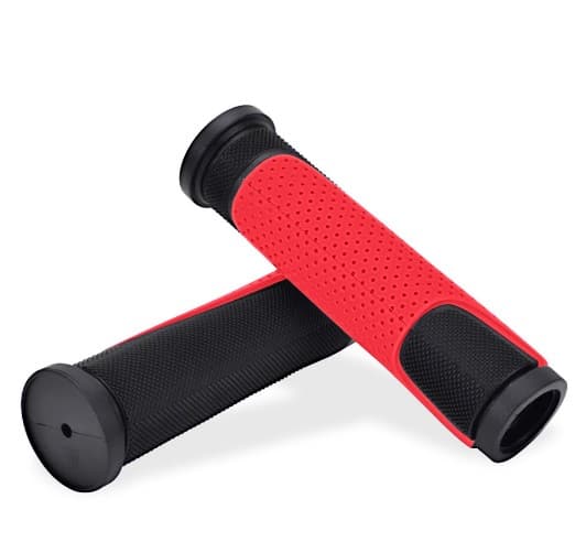 PUNHO MTB GTA BORRACHA - preto/vermelho