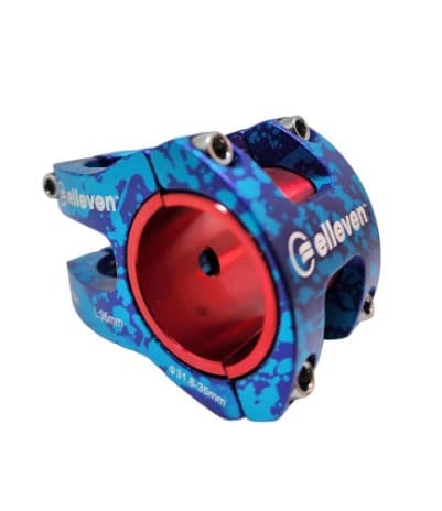 SUPORTE GUIDÃO A-SET MTB 31,8 x 35mm CAMUFLADO ROXO/AZUL ELLEVEN - 15263