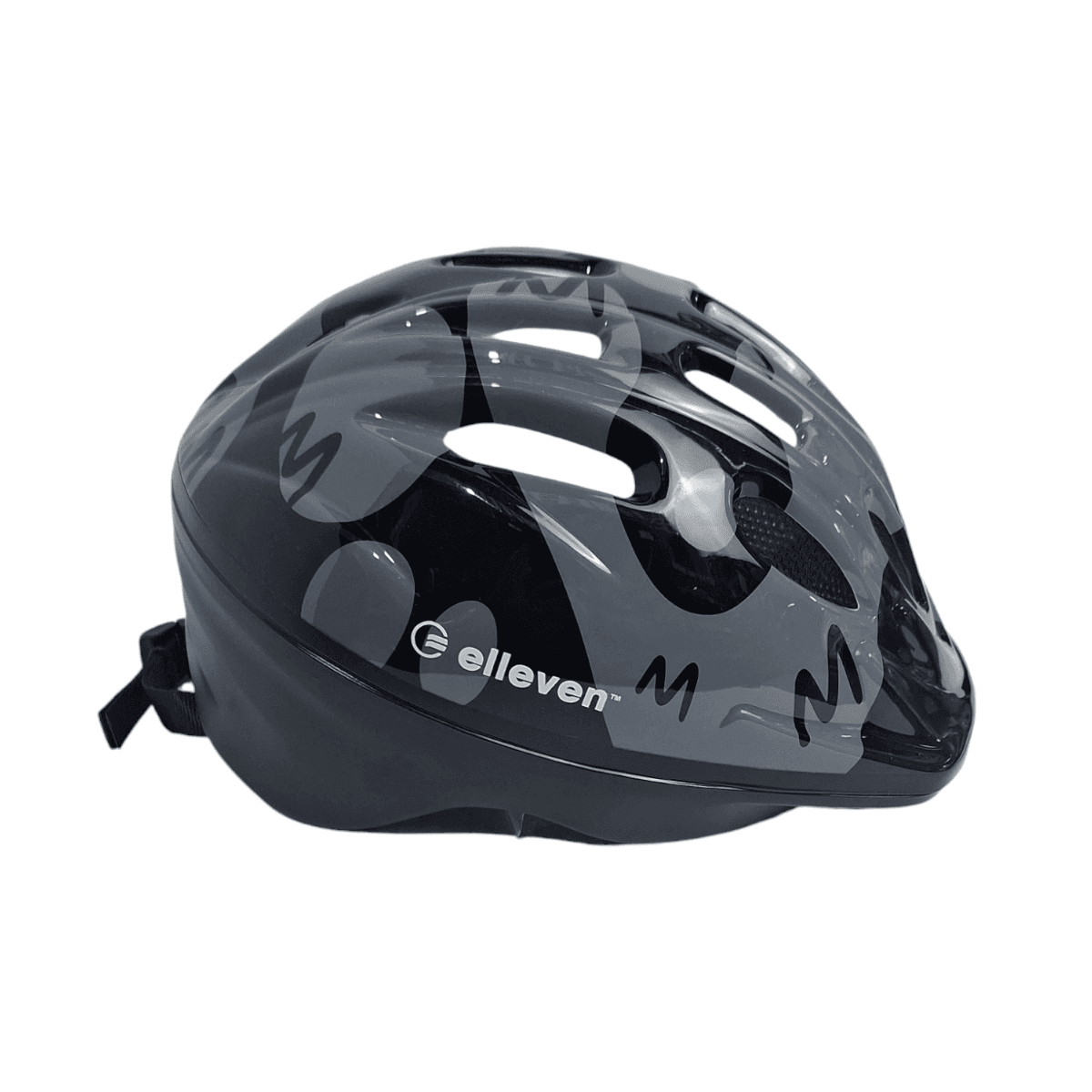 CAPACETE INFANTIL ELLEVEN tam.'p' preto c/leds - 13035
