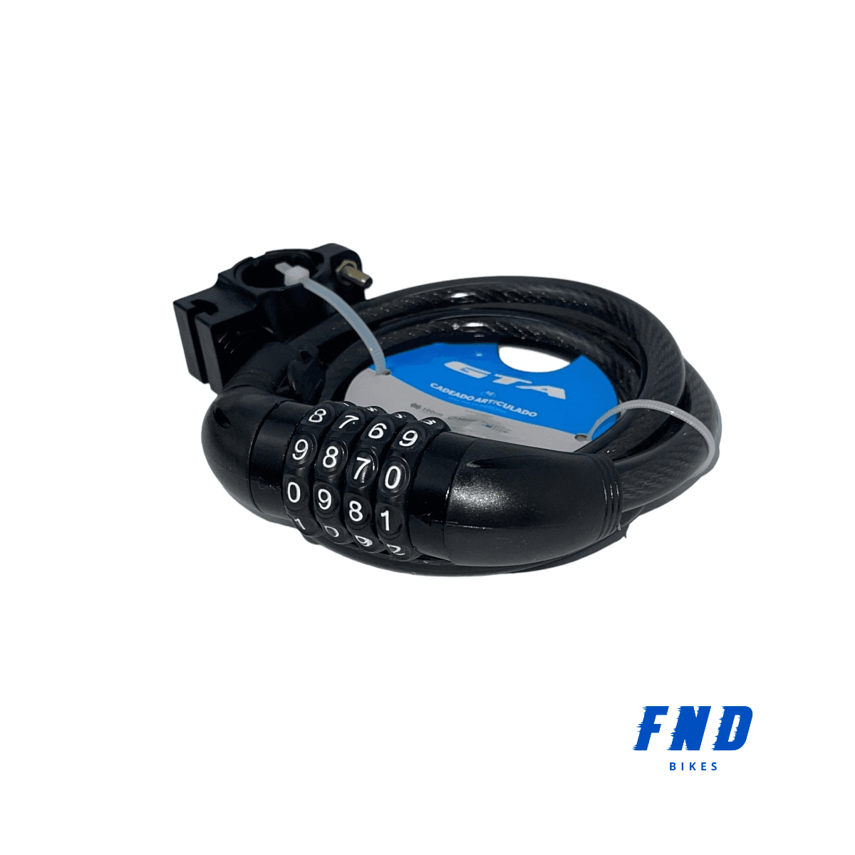 CADEADO ESPIRAL SEGREDO 12 X 1000MM AÇO PRETO GTA - 9737