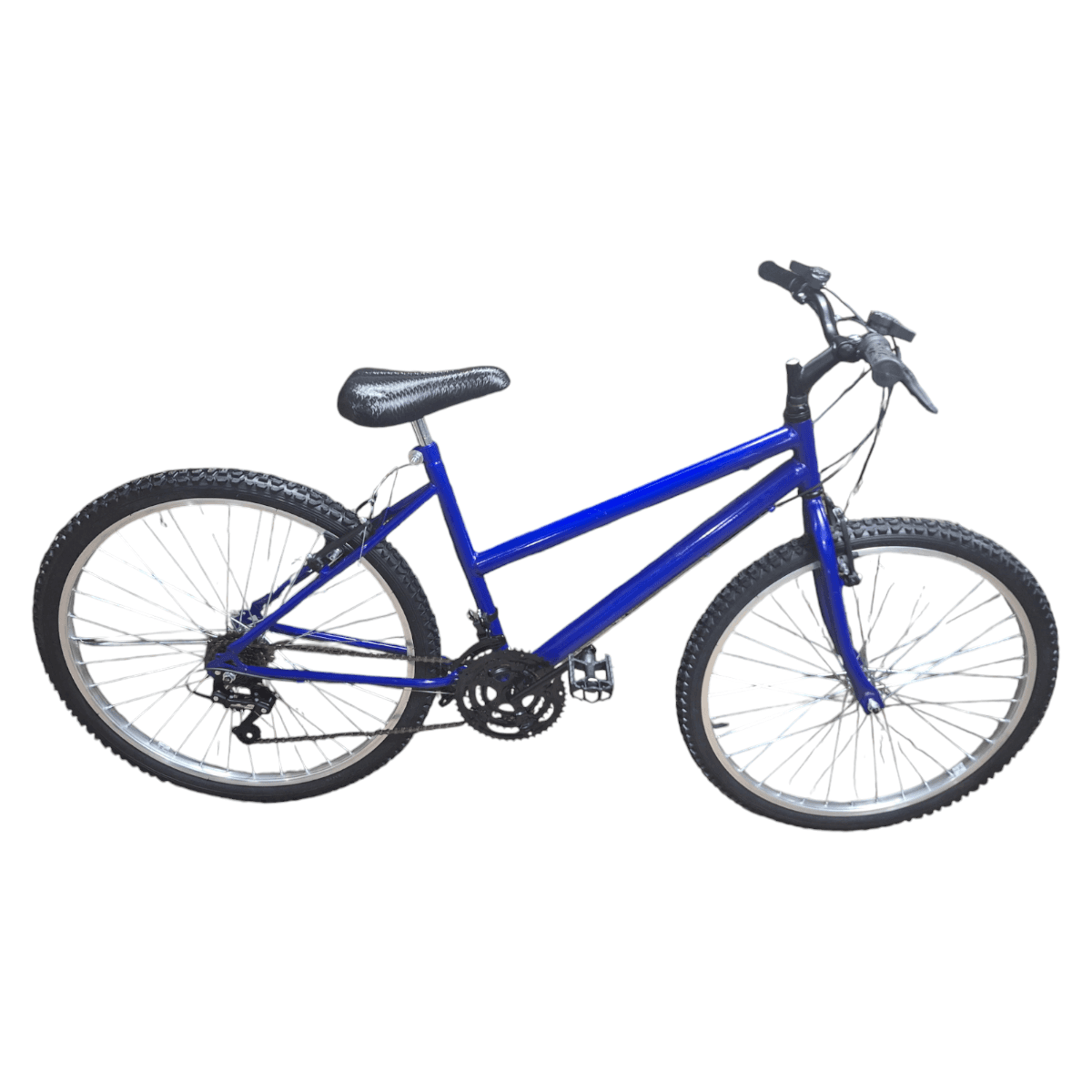 BICICLETA ARO 26 MTB FEM AZUL WB ARO COMUM CUBO AÇO RAIO GROSSO C/MARCHA