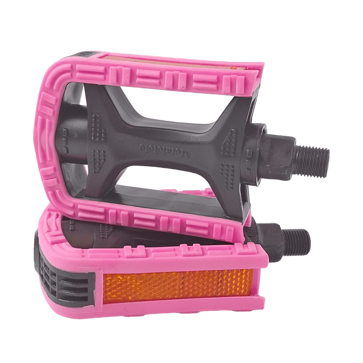 PEDAL MTB NYLON SUECO BICOLOR METALCICLO rosa