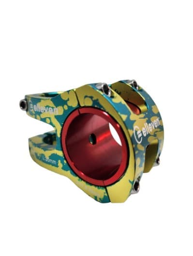 SUPORTE GUIDÃO A-SET MTB 31,8 x 35mm CAMUFLADO AZUL/DOURADO - 15265