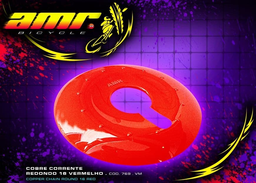 PROTETOR DE COROA 32d MIRIM 3 furos AMR vermelho