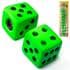 TAMPA VENTIL DADO verde neon ( 10 par ) - 82528