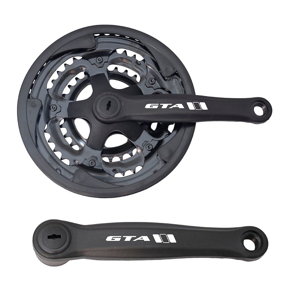 PEDIVELA AÇO TRIPLO MTB 26-28/38/48 GTA preto - 11424