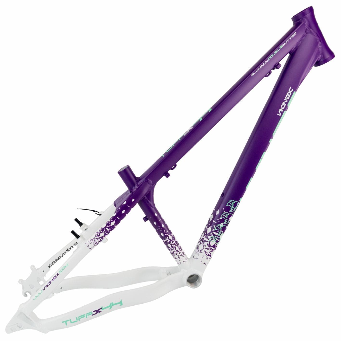 QUADRO 26 alum. DIRT J.TUFF X-44 VIKING ROXO/BRANCO FOSCO - 56873
