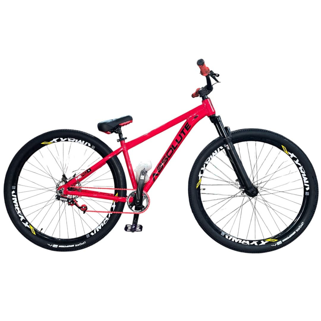 BICICLETA ARO 29  ALUM. MTB 13,8 ABSOLUTE NERO 5 VERMELHA HIDR- 53819
