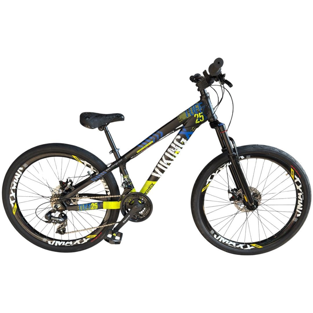 BICICLETA ARO 26 KIT VIKING VIKING PRETO/AMARELO/AZUL