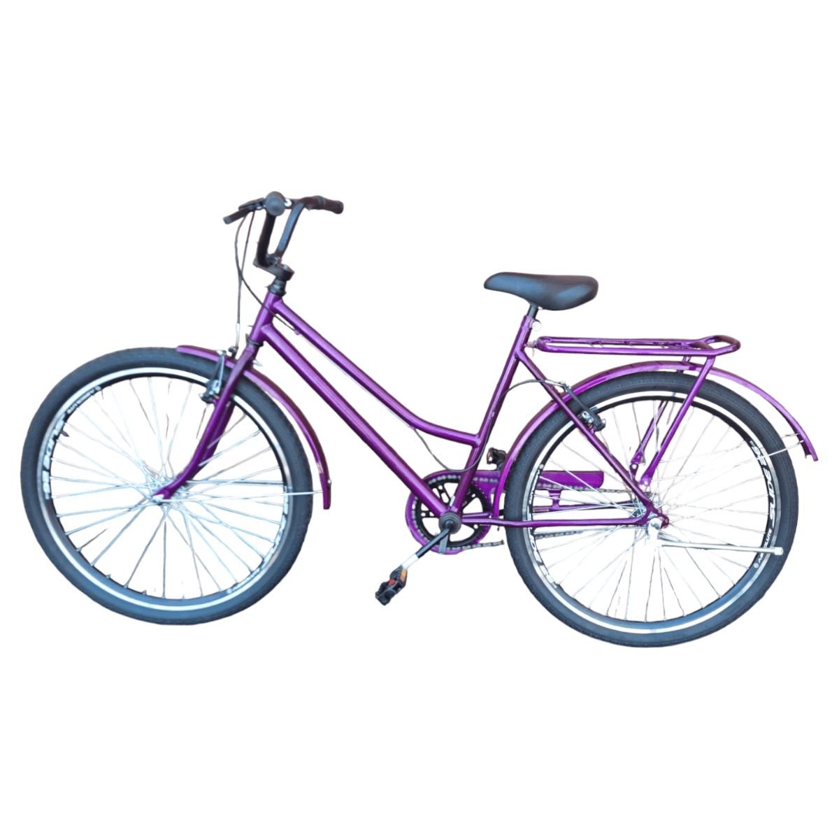 BICICLETA ARO 26 MK FEM BEGE/MARRON SM ARO COMUM CUBO AÇO RAIO GROSSO