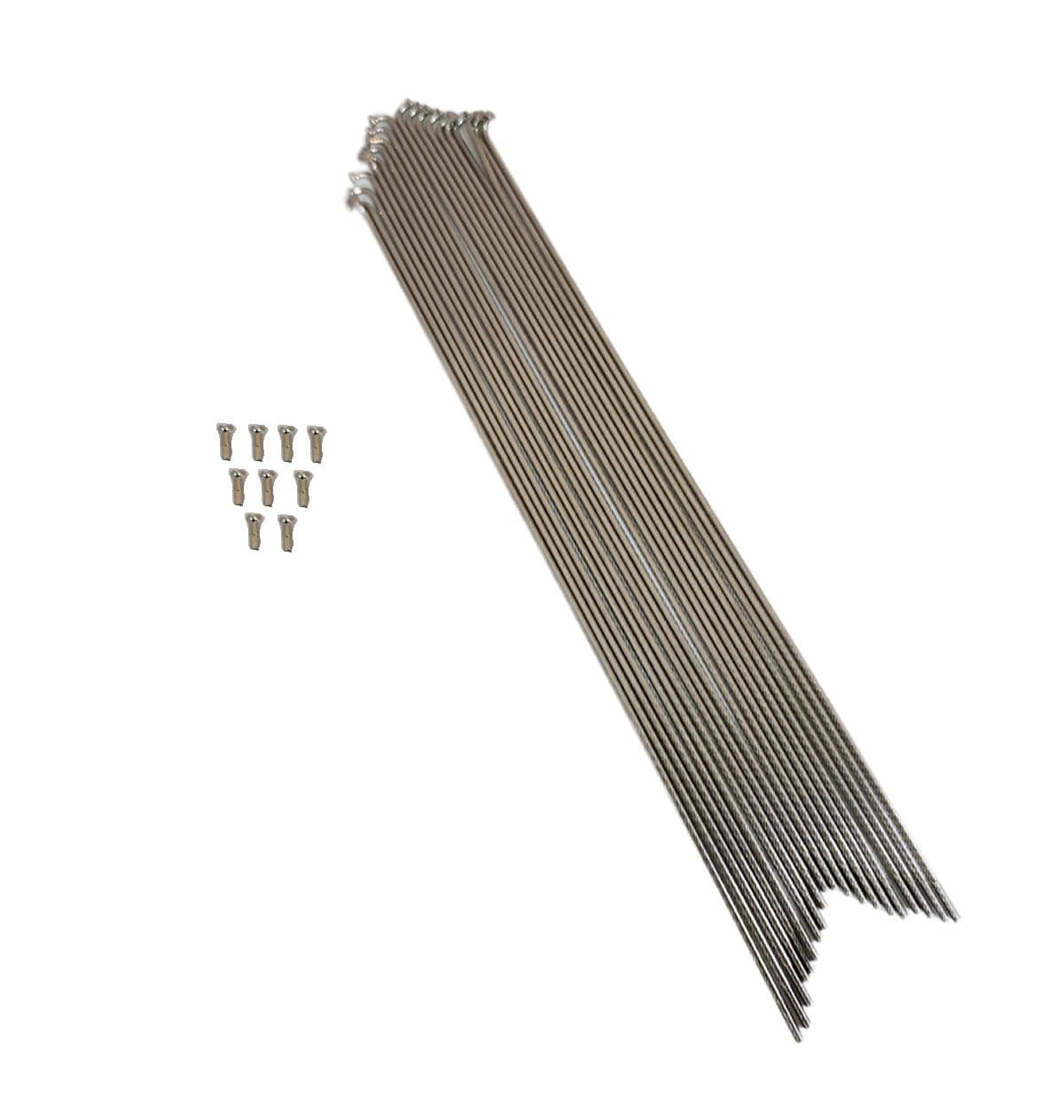 RAIO 2,0-265 FINO INOX brilhante VELOFORCE NIPLE LATÃO - 15508