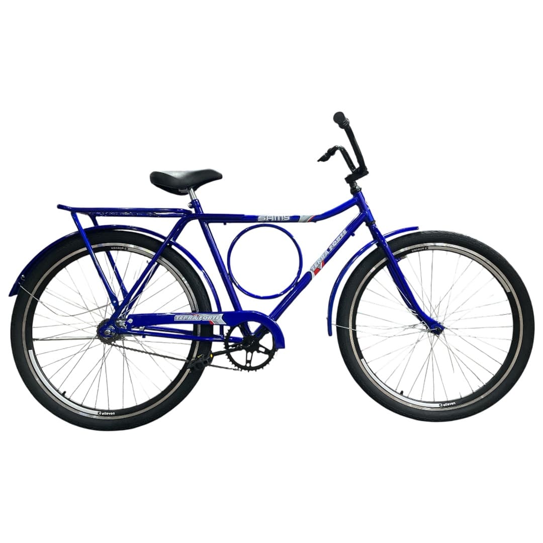 BICICLETA ARO 26 MK MASC AZUL SM ARO AERO CUBO AÇO RAIO GROSSO TORPEDO