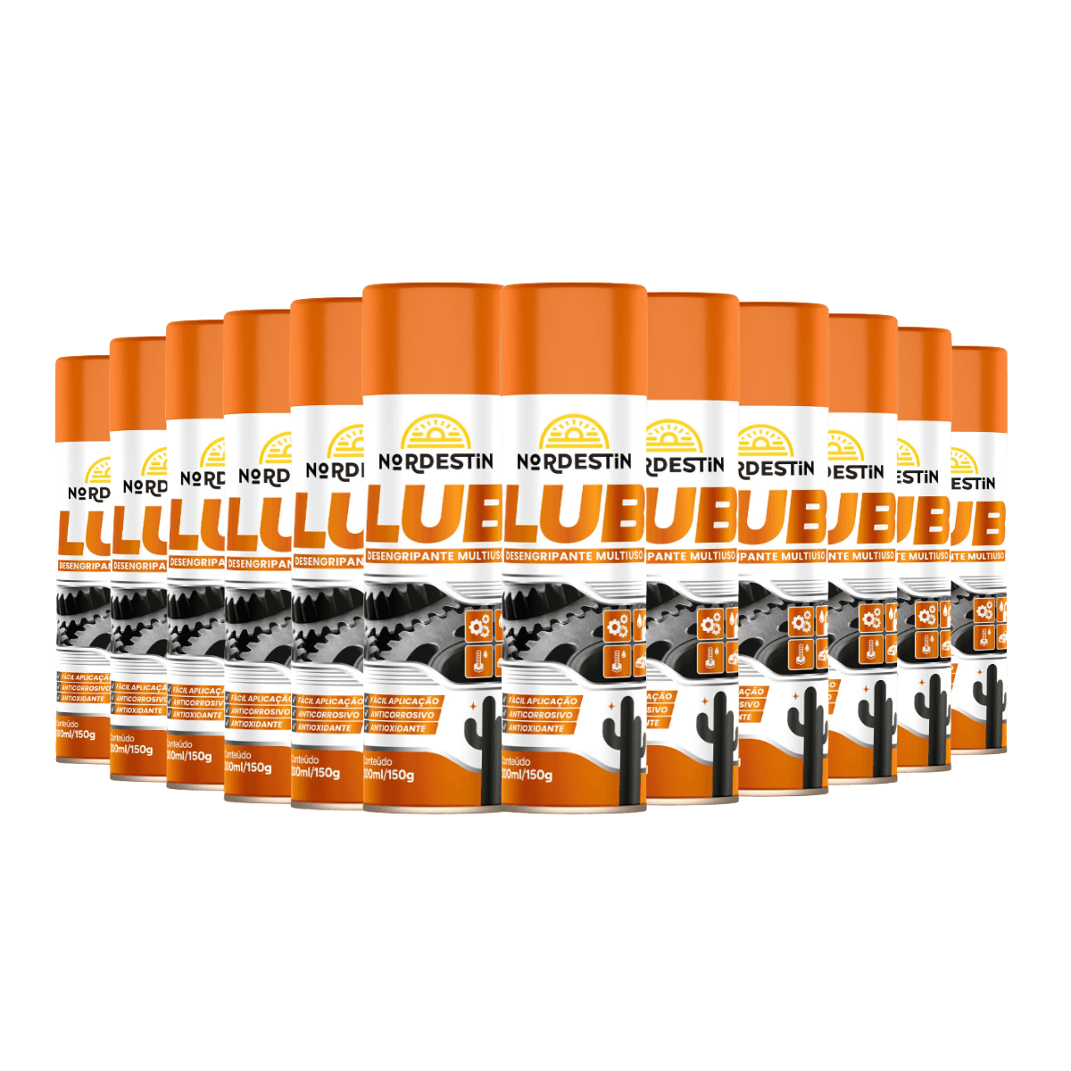 Cx 12 Un Desengripante Oleo Spray Lub 300ml/150gr Nordestin
