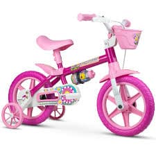 BICICLETA ARO 12 FEMININA MOD. flower