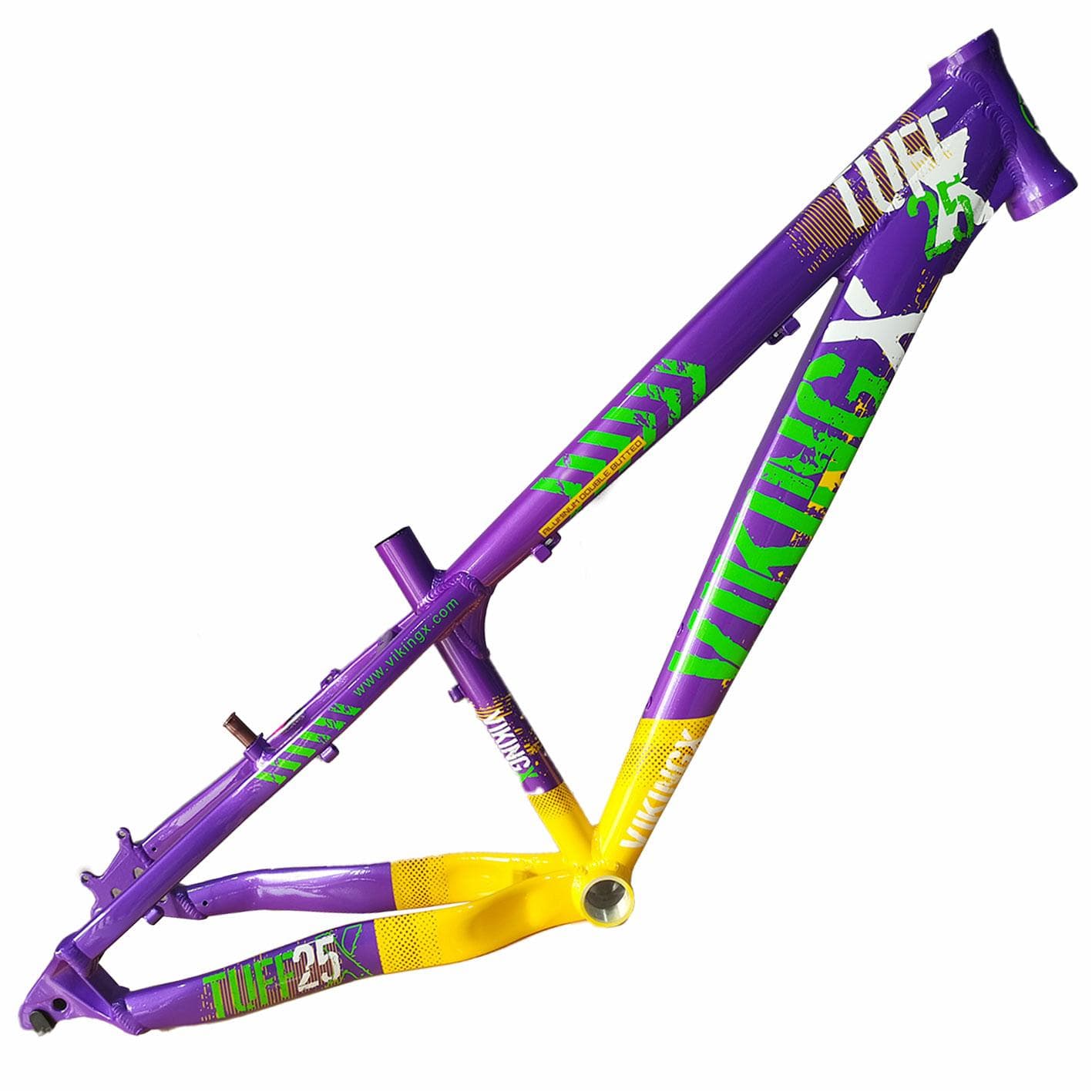 QUADRO 26 alum. DIRT J.TUFF X-25 VIKING roxo/amarelo/verde - 56706
