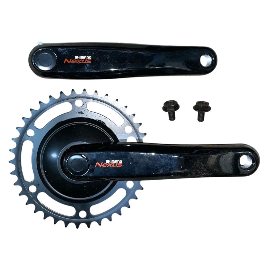 PEDIVELA SINGLE MTB ALUM. 175mm COM 1 COROA 38d P/NEXUS SHIMANO