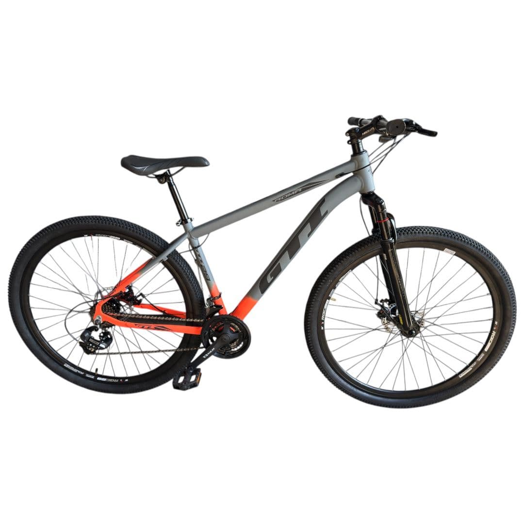 BICICLETA ARO 29  ALUM. ROMA GTI 17 BLC CINZA/LARANJA - 82493 MASC