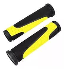 PUNHO MTB GTA BORRACHA - preto/amarelo